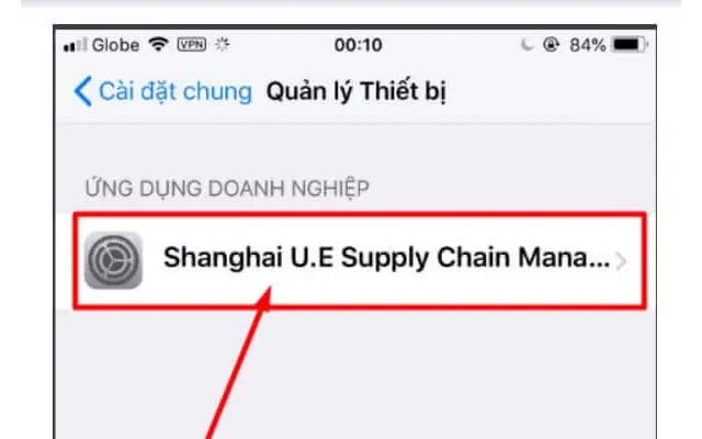 Thêm Shanghai U.E Supply Chain vào danh sách ứng dụng tin cậy